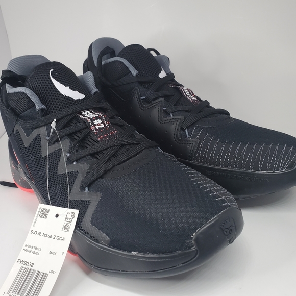 New Adidas D.O.N Issue 2 Marvel Venom Basketball Shoes Men's 8.5 - Picture 3 of 8